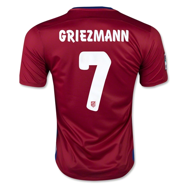 Atletico Madrid 2015-16 GRIEZMANN #7 Home Soccer Jersey